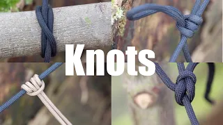 Knots for Bushcraft, Camping and Canoeing.  Six of the Best Knots I Use.