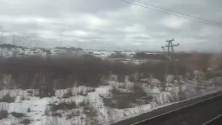 Гатчина Балтийская - Балтийский вокзал за 12 минут (Timelapse)