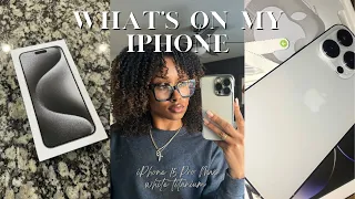 what's on my iphone 15 promax | white titanium 🤍