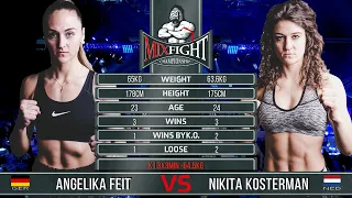 Angelika Feit Vs. Nikita Kosterman - | MFC K1 Match Full Fight | December 2019