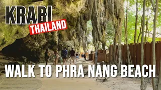 [4K 🇹🇭] Limestone cliffs at Phra Nang Beach - Krabi, Thailand