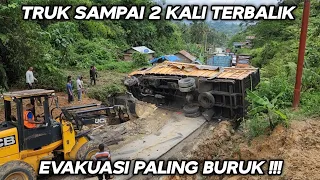 Worst Evacuation!!! Overturned Truck Around the Batu Jomba Rise