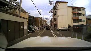 2018 06 18　0752　 大阪地震(ビルに亀裂が入る瞬間)