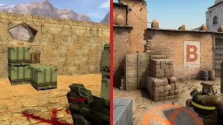 CS:GO vs CS:S vs CZ vs 1.6 | Dust 2