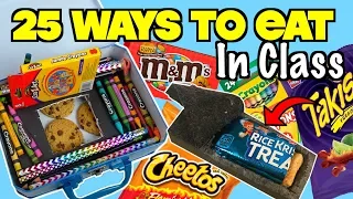 25 Clever Ways To Sneak Food and Candy Into Class Using School Supplies - NEVER FAILS | Nextraker