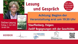 Lesung und Gespräch mit Sophie von Bechtolsheim und Manfred Klose