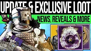 Destiny 2 | EXCLUSIVE LOOT & UPDATES! Exotic Items, DLC Activities, Hidden Chest, Reveals & Fixes!