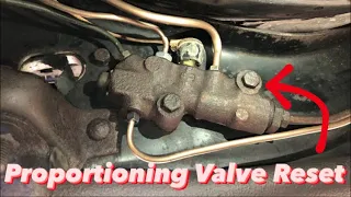 GM Proportioning Valve Reset