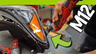 How to Cut Open Headlights | Milwaukee Oscillating Multi-tool | FlyRyde