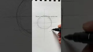 Easy way to draw side view face!!✨ -#shorts