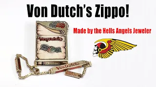 Von Dutch's Personal Zippo Lighter Made by the Hells Angels Jeweler!