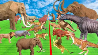 Prehistoric Mammals vs ARK Creatures vs Dinosaur vs Modern Animals Animal Revolt Battle Simulator