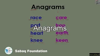 Anagrams, English Lecture | Sabaq.pk |