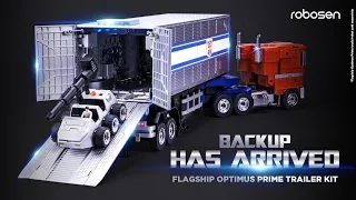 Meet the World's First Auto Converting Flagship Optimus Prime Trailer Kit By Robosen!!