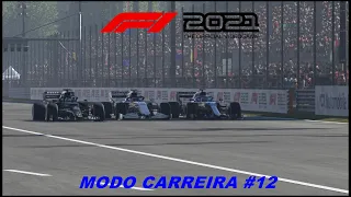 F1 2021 MODO CARREIRA #12 (ITÁLIA):BRIGA ATÉ OS METROS FINAIS COM O PILOTO DA CASA