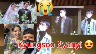 D.O. EXO Kyungsoo Nyanyi: Singing at Park Shinhye and Choi Taejoon's Wedding! 😍 ft Crush - Beautiful