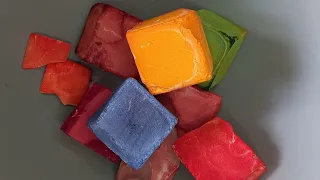 Dyed gym chalk | фарбована магнезія #freshgymchalk #dyedgymchalk #chalkasmr