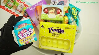 Unboxing Easter Chocolate Candy (ASMR Friendly) kinder eggies lindt reese's hershey's cookies'ncream