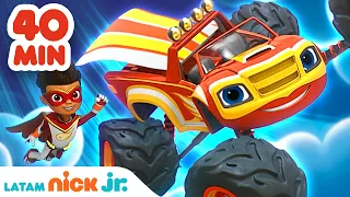 Blaze y los Monster Machines | 40 MINUTOS de las mejores misiones con Blaze y AJ | Nick Jr.