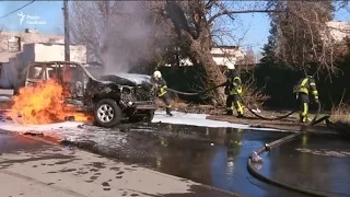 Мариуполь: взрыв автомобиля сотрудника СБУ квалифицировали как теракт