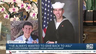Parents of Navy sailor create ASU scholarship, donate one-third of assets to the school