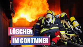 Achtung, Durchzündung! Brandbekämpfung im Brandcontainer lernen! Realbrandausbildung 🔥