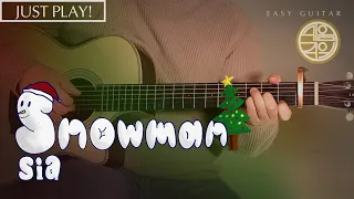 ☃️Snowman - Sia (시아) [쉬움주의 l 연주 l Acoustic Guitar Cover l 통기타 커버] 메리 크리스마스! Merry Christmas!🎄