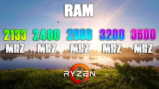 2133MHz vs 2400MHz vs 2666MHz vs 3200MHz vs 3600MHz RAM on Ryzen