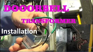 Installation of the doorbell transformer to the electrical panel