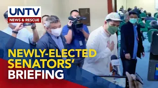 Ilang bagong Senador, dumalo sa orientation sa Senado