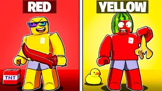 Roblox Bedwars BUT Only Use ONE Color