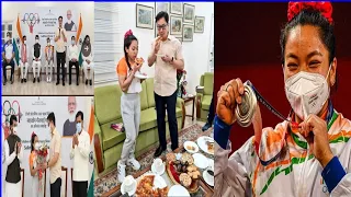 Big news Mirabai Chanu & Kiren Rijiju eating Pizza ||posted that photo Kiren Rijiju tweeter account?