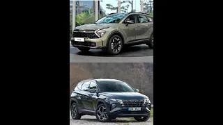 مقارنة بين كيا سبورتاج Kia Sportage 2022  و  هيونداى توسان Hyundai Tucson 2022