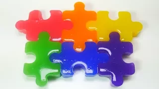 How to Make Jelly Puzzle Play With Jigsaw Puzzle Pudding Gummy Cut Jelly | Ding-Dong Toys