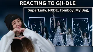 (G)I-DLE (여자)아이들) - 'Super Lady' MV + Nxde, Tomboy, My Bag REACTION