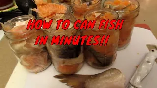 HOW TO CAN FISH IN MINUTES!!