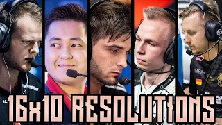 CS:GO Pro Players Who Play 16:10! (16:10 In Game Resolutions)