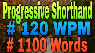 120 wpm english dictation | Shorthand dictation 120 wpm in english | 1100 Words