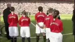 manchester united vs city minutes silence and introduction