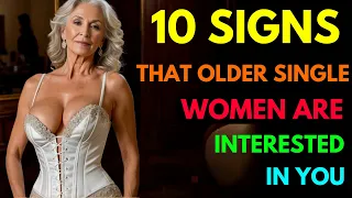 10 Signs That Older Single Women Are Interested In You - Graceful Beauty l Older Woman OVER 70