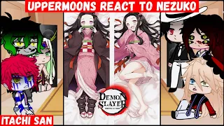 👹Uppermoons react to Nezuko👹♡ Daki vs Nezuko demon tanjiro spoiler⚠️