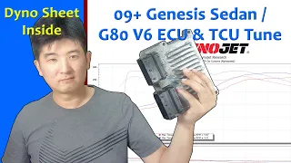 2009+ Genesis Sedan / G80 V6 (3.8) Alphaspeed ECU & TCU Tune with Dyno Sheet