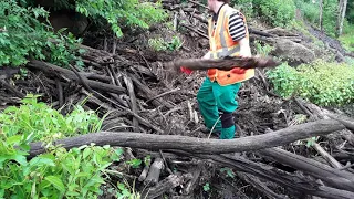 Unclogging Extreme Culvert Blockage part 1