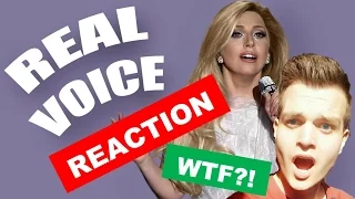 Lady Gaga's REAL VOICE!! REACTION | NO AUTOTUNE!! WTF!