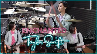 Taylor Swift - Enchanted [ cover ] Music Instruments || Drums, Guitar & Bass by Kalonica Nicx