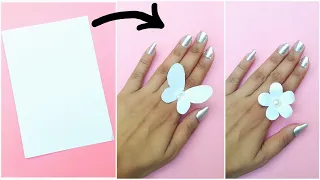 How To Make White Paper Ring • 2 White Paper Ring Making • DIY Paper Ring Idea • paper ring at home