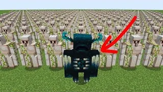 Warden vs iron golem in Minecraft ll who is a best?? ll 🤔🤔 #golem #warden