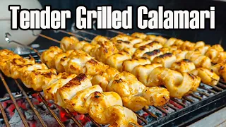 The perfect grilled calamari recipe