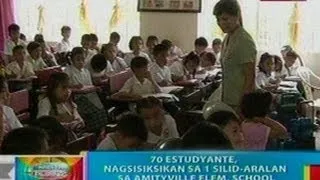 BP: 70 estudyante sa Rizal, nagsisiksikan   sa 1 silid-aralan sa Amityville Elem.   School