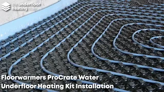 Floorwarmers Water Underfloor Heating Installation - ProCrate Egg Crate System